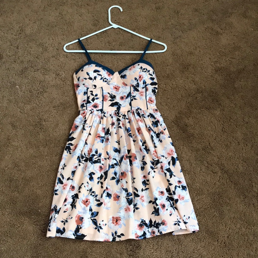 Floral and Pink Dress